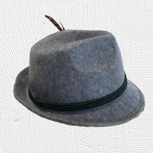 Unisex German Alpine Bavarian Oktoberfest, Cosplay, Halloween, Costume, Hat Grey